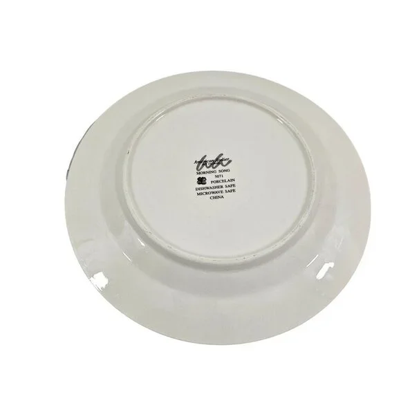 American Atelier At Home Morning Song Bird Salad Luncheon Plates – Set of 3 - Picture 4 of 16
